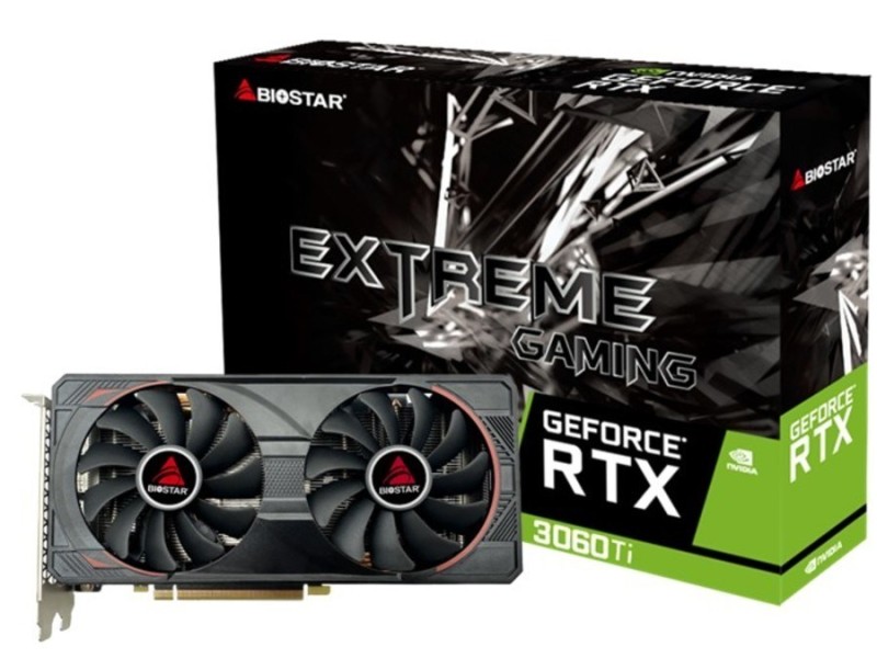 BIOSTAR GeForce RTX 3060 Ti 8GB Graphics Card (N3606TM82) VN3606TM82 – Biostar Видео карти
