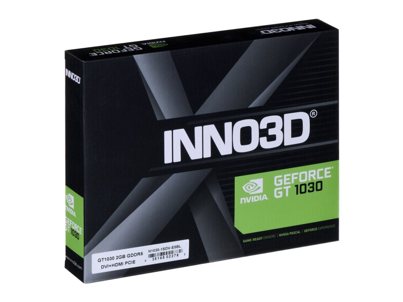 Inno3D N1030-1SDV-E5BL graphics card NVIDIA GeForce GT 1030 2 GB GDDR5 N1030-1SDV-E5BL – INNO3D Видео карти