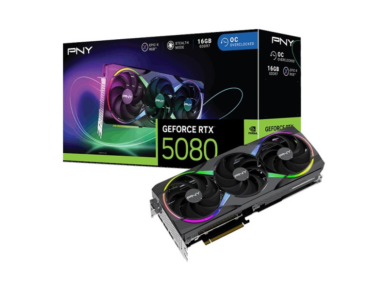PNY VCG508016TFXXPB1-O graphics card NVIDIA GeForce RTX 5080 16 GB GDDR7 VCG508016TFXXPB1-O – PNY Видео карти