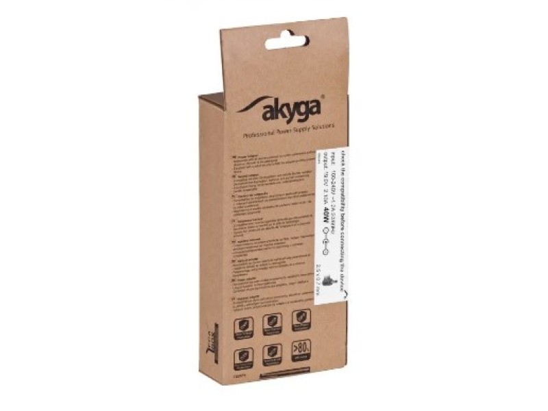 Akyga AK-ND-23 power adapter/inverter Indoor 40 W Black AK-ND-23 – AKYGA Универсални захранвания за лаптоп