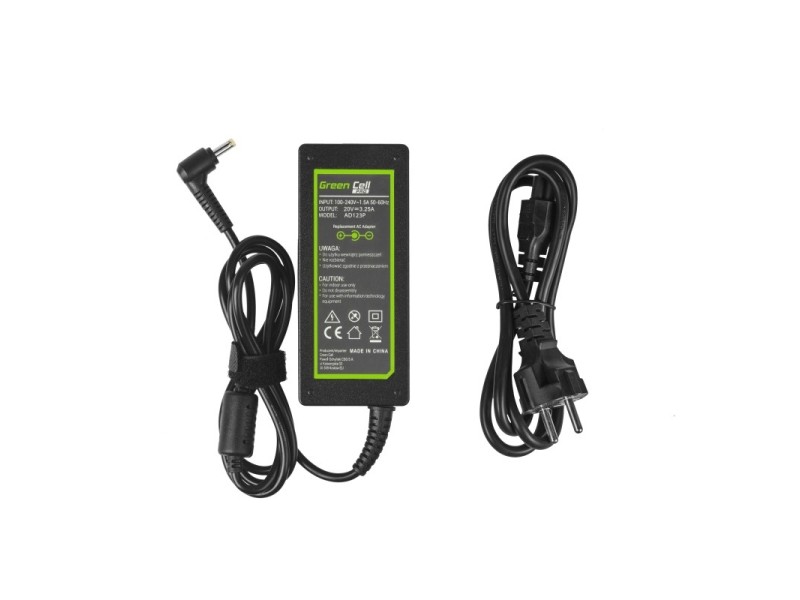 Green Cell AD123P power adapter/inverter Indoor 65 W Black AD123P – Green Cell Универсални захранвания за лаптоп