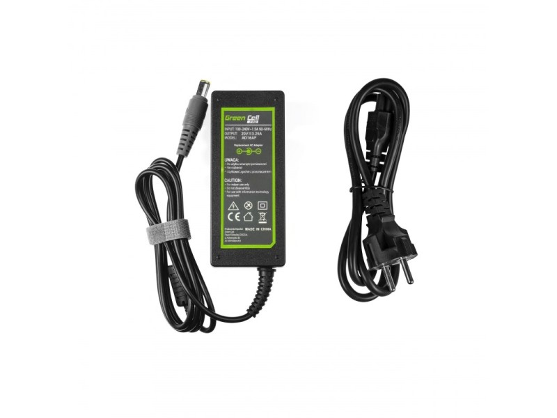 Green Cell AD16AP power adapter/inverter Indoor 65 W Black AD16AP – Green Cell Универсални захранвания за лаптоп