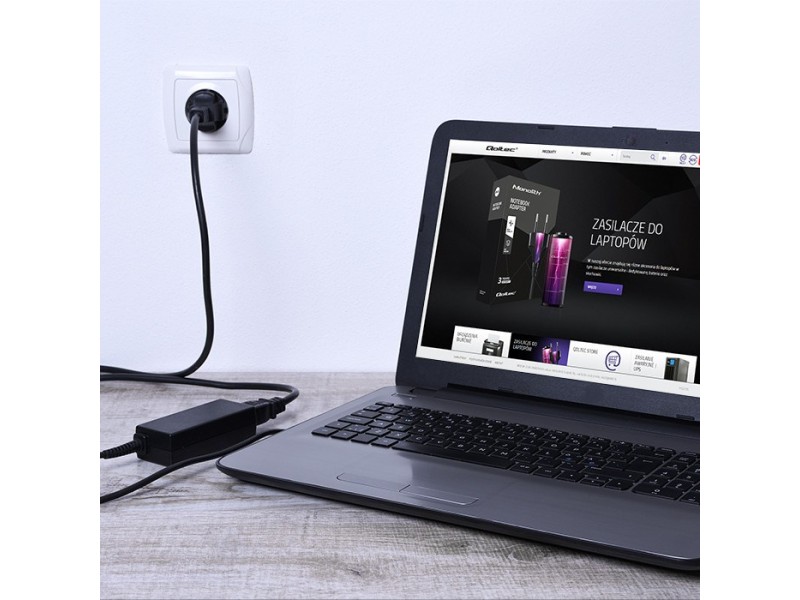 Qoltec 50052.90W.HP power adapter/inverter Indoor Black 50052.90W.HP – Qoltec Универсални захранвания за лаптоп