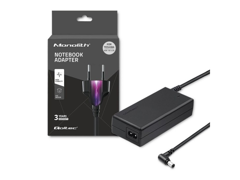 Qoltec 50076.90W power adapter/inverter Indoor Black 50076.90W – Qoltec Универсални захранвания за лаптоп