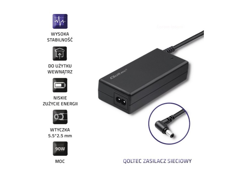 Qoltec 50099.90W power adapter/inverter Indoor Black 50099.90W – Qoltec Универсални захранвания за лаптоп