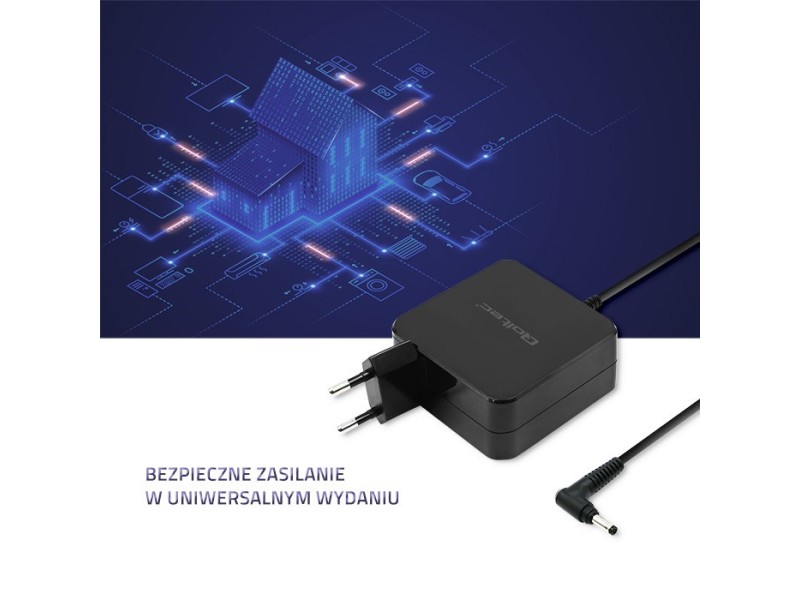 Qoltec 51751 Power adapter for Huawei 65W | 19V |3.42A | 4.0*1.7 51751 – Qoltec Универсални захранвания за лаптоп