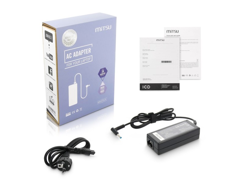 mitsu notebook charger/charger ZM/HP195333P 19,5v 3,33a (4,5x3,0 pin) - hp 65W 5ZM032 – MITSU Универсални захранвания за лаптоп