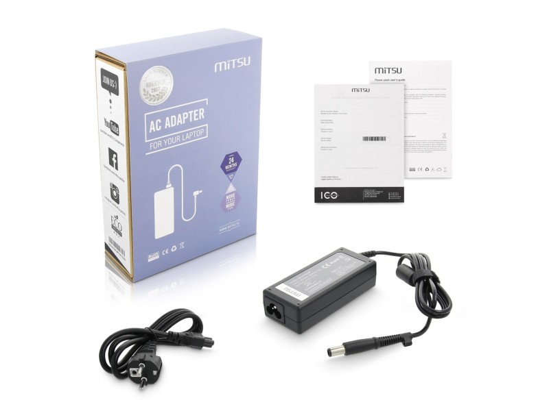 notebook charger mitsu 18.5v 3.5a (7.4x5.0 pin) - hp, compaq 65W 5ZM024 – MITSU Универсални захранвания за лаптоп