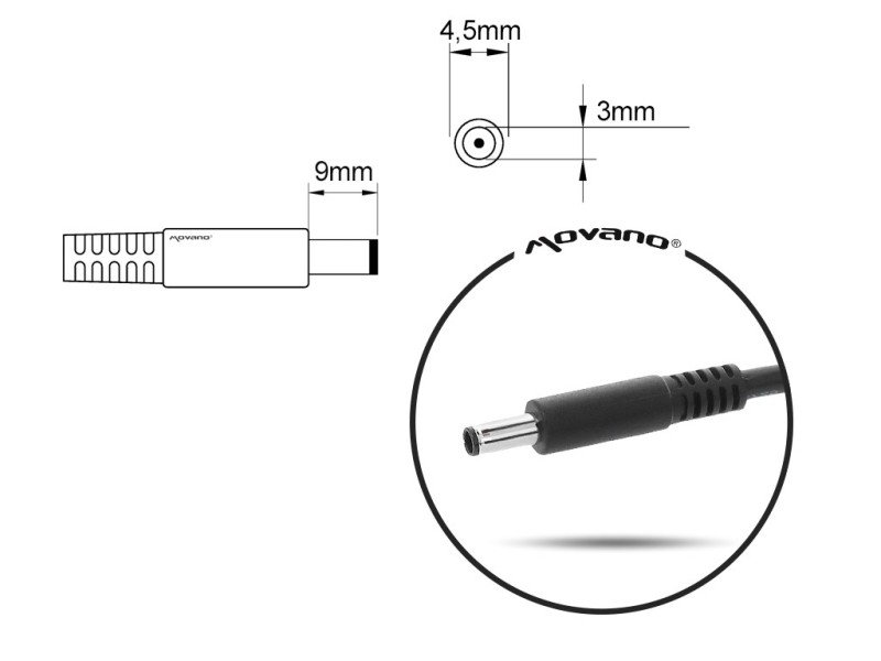 notebook charger mitsu 19.5v 3.34a (4.5x3.0 pin) - dell 65W 5ZM018 – MITSU Универсални захранвания за лаптоп