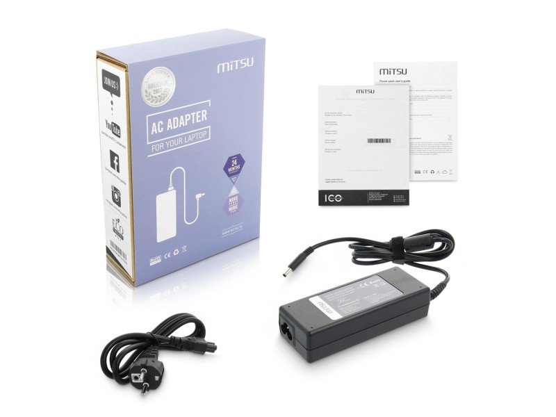 notebook charger mitsu 19.5v 4.62a (4.5x3.0 pin) - dell 90W 5ZM021 – MITSU Универсални захранвания за лаптоп