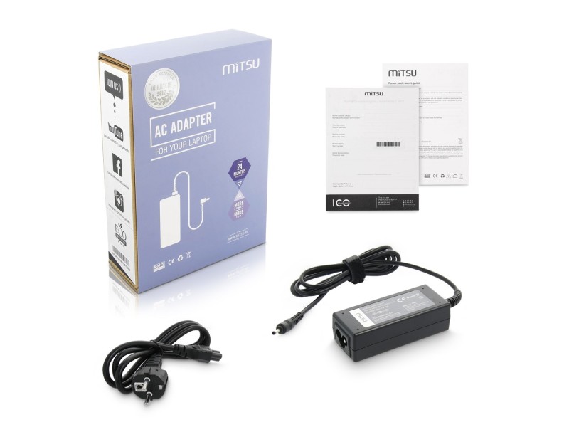 notebook charger mitsu 19v 2.37a (3.0x1.1) - asus, acer 45W 5ZM009 – MITSU Универсални захранвания за лаптоп