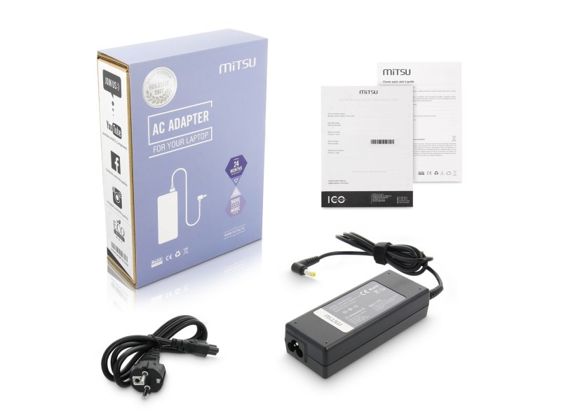 notebook charger mitsu 19v 4.74a (5.5x1.7) - acer 90W 5ZM006 – MITSU Универсални захранвания за лаптоп