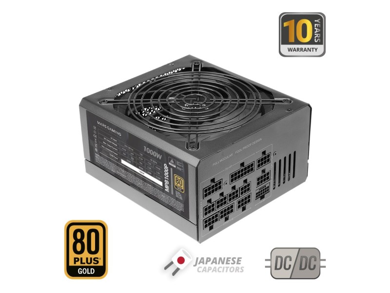 Mars Gaming MPB1000P power supply unit 1000 W 24-pin ATX ATX Black TACMARS-MPB1000P – TACENS Захранвания