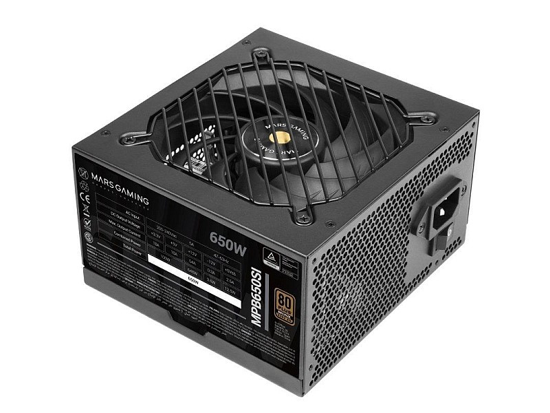 Mars Gaming MPB650SI power supply unit 650 W 24-pin ATX ATX Black TACMARS-MPB650SI – TACENS Захранвания