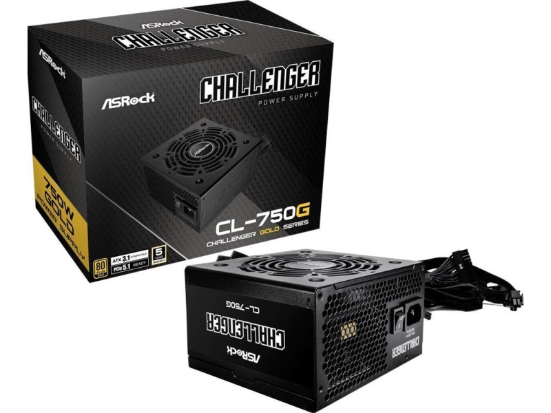 Power supply ASRock Challenger Gold 750W (CL-750G) 90-UXC075-GNEAAA – ASROCK Захранвания
