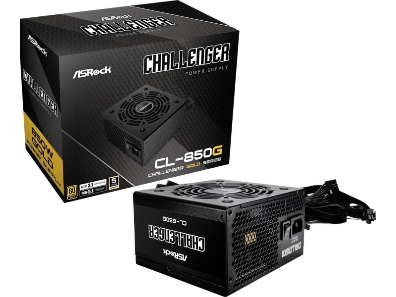 Power supply ASRock Challenger Gold 850W (CL-850G) 90-UXC085-GNEAAA – ASROCK Захранвания