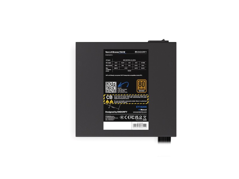 Power supply ENDORFY Vero L5 Bronze 700 W EY7A006 – ENDORFY Захранвания