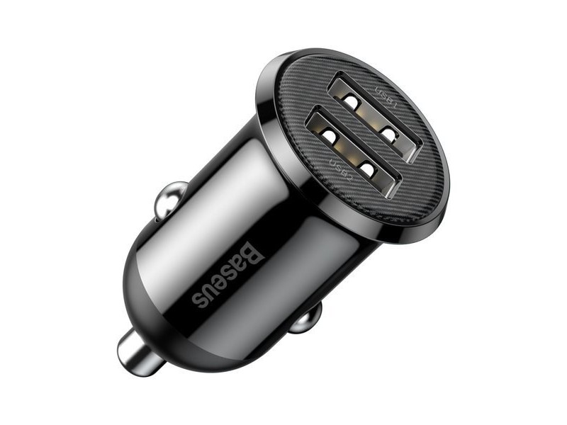 Baseus CCALLP-01 2XUSB 4.8A car charger 2 x USB black CCALLP-01 – Baseus Зарядни устройства