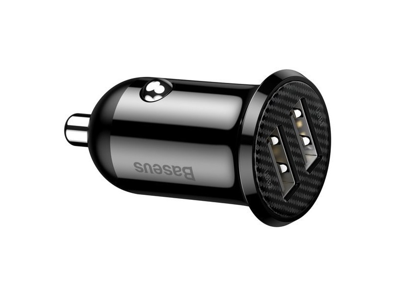 Baseus CCALLP-01 2XUSB 4.8A car charger 2 x USB black CCALLP-01 – Baseus Зарядни устройства
