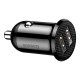 Baseus CCALLP-01 2XUSB 4.8A car charger 2 x USB black CCALLP-01 – Baseus Зарядни устройства