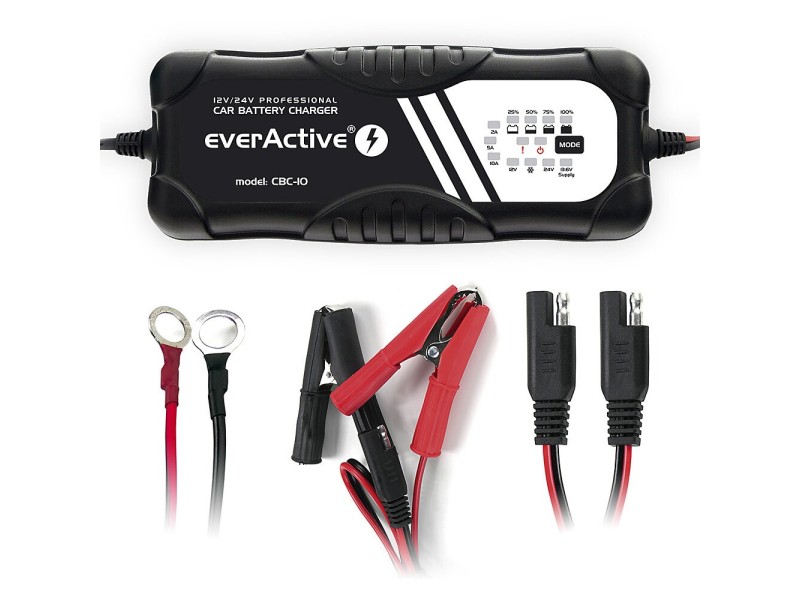 Charger, charger everActive CBC10 12V/24V CBC-10 – everActive Зарядни устройства