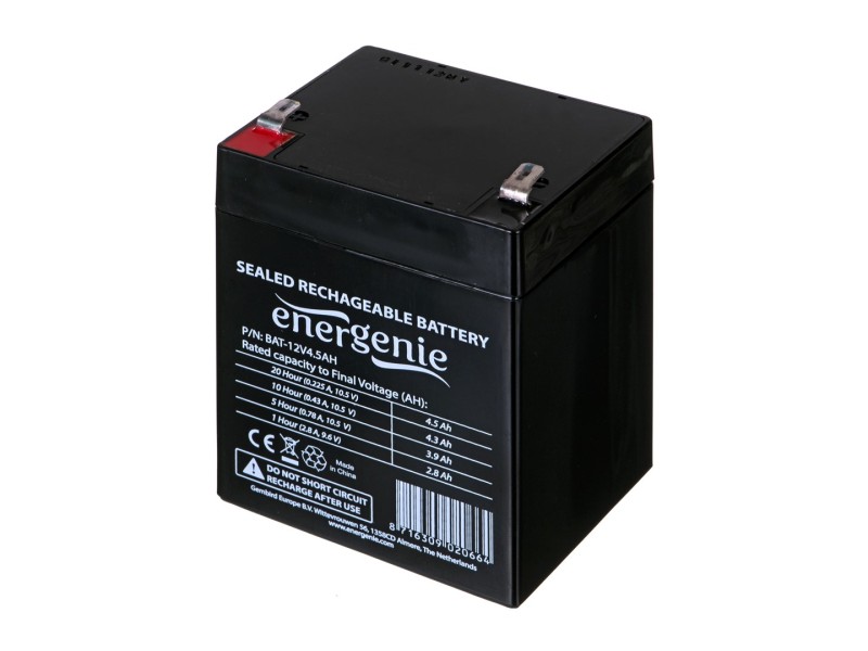 Gembird BAT-12V4.5AH UPS battery 12 V BAT-12V4.5AH – GEMBIRD Батерии за UPS и СОТ - аларми