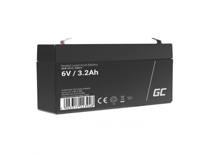 Green Cell AGM14 UPS battery Sealed Lead Acid (VRLA) 6 V 3.2 Ah AGM14 – Green Cell Батерии за UPS и СОТ - аларми