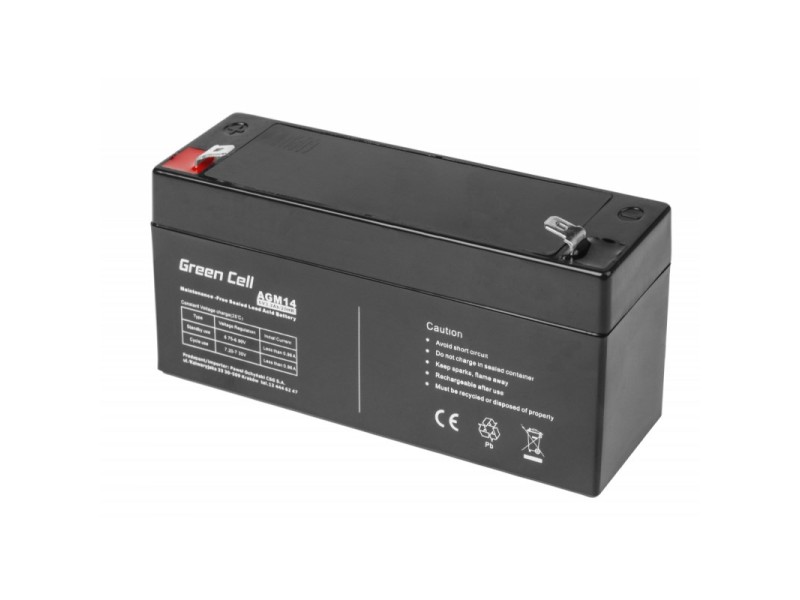 Green Cell AGM14 UPS battery Sealed Lead Acid (VRLA) 6 V 3.2 Ah AGM14 – Green Cell Батерии за UPS и СОТ - аларми