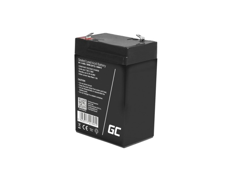 Green Cell AGM15 UPS battery Sealed Lead Acid (VRLA) 6 V 4 Ah AGM15 – Green Cell Батерии за UPS и СОТ - аларми