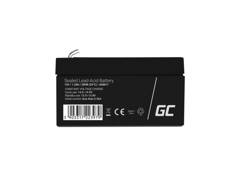 Green Cell AGM17 UPS battery Sealed Lead Acid (VRLA) 12 V 1.2 Ah AGM17 – Green Cell Батерии за UPS и СОТ - аларми