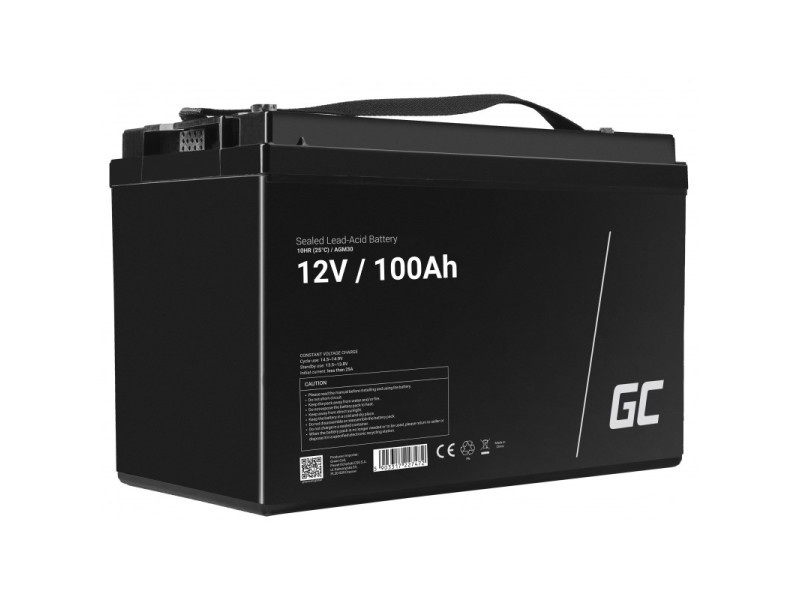 Green Cell AGM30 vehicle battery Sealed Lead Acid (VRLA) 100 Ah 12 V Marine / Leisure AGM30 – Green Cell Батерии за UPS и СОТ - аларми