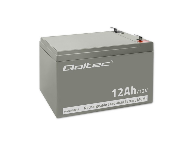 Qoltec 53049 AGM battery | 12V |  12Ah 53049 – Qoltec Батерии за UPS и СОТ - аларми