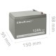 Qoltec 53049 AGM battery | 12V |  12Ah 53049 – Qoltec Батерии за UPS и СОТ - аларми