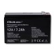 Qoltec 53062 AGM battery | 12V | 7.2 Ah | max 108A 53062 – Qoltec Батерии за UPS и СОТ - аларми
