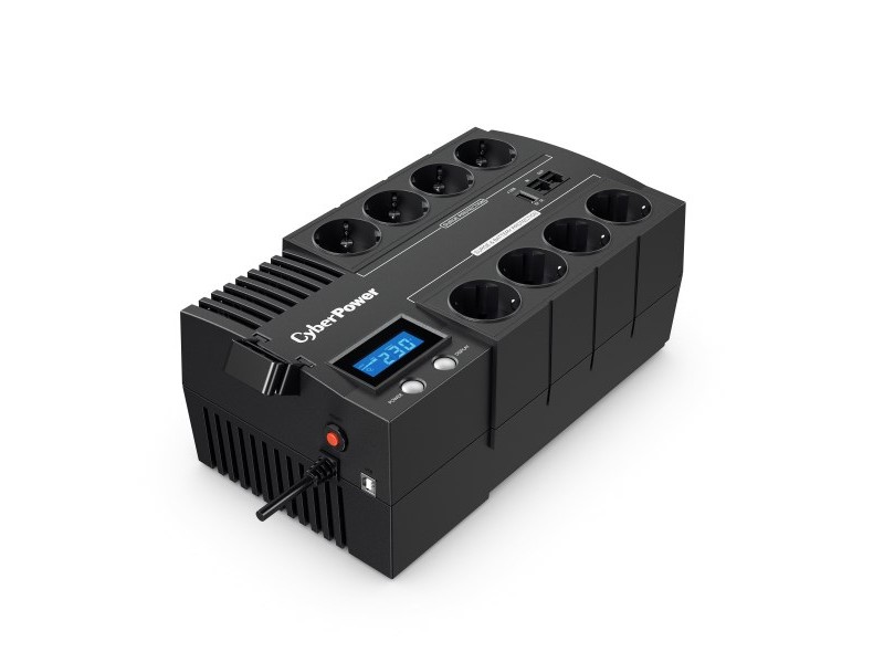 CyberPower BR1200ELCD uninterruptible power supply (UPS) Line-Interactive 1.2 kVA 720 W 8 AC outlet(s) BR1200ELCD-FR – CyberPower Line Interactive UPS
