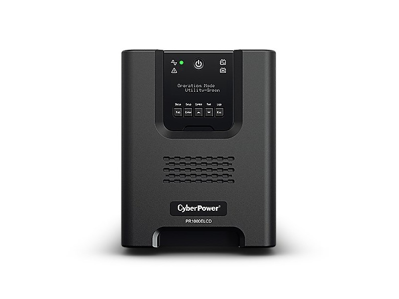 CyberPower PR1000ELCD uninterruptible power supply (UPS) Line-Interactive 1 kVA 900 W 8 AC outlet(s) PR1000ELCD – CyberPower Line Interactive UPS