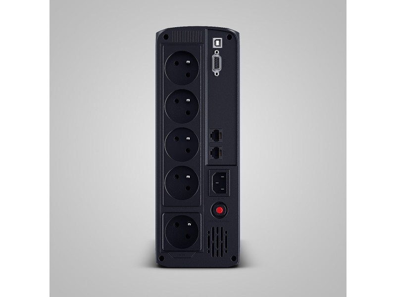 CyberPower Tracer III VP1200ELCD-FR uninterruptible power supply (UPS) Line-Interactive 1.2 kVA 720 W 5 AC outlet(s) VP1200ELCD-FR – CyberPower Line Interactive UPS