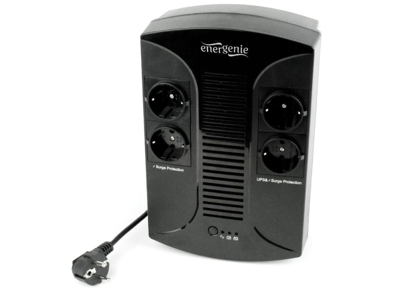 EnerGenie EG-UPS-001 uninterruptible power supply (UPS) Line-Interactive 0.65 kVA 390 W 4 AC outlet(s) EG-UPS-001 – ENERGENIE Line Interactive UPS