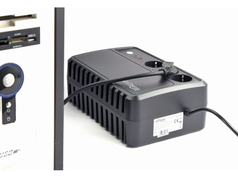 Gembird EG-UPS-3SDT600-01 uninterruptible power supply (UPS) Line-Interactive 0.6 kVA 360 W 3 AC outlet(s) EG-UPS-3SDT600-01 – ENERGENIE Line Interactive UPS