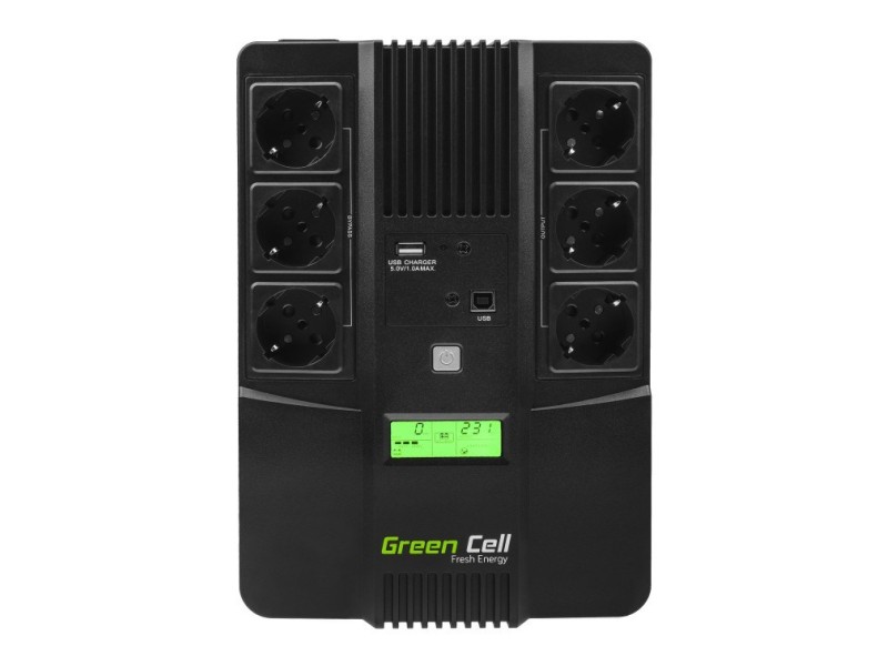 Green Cell AiO 800VA LCD Line-Interactive 0.8 kVA 480 W 6 AC outlet(s) UPS07 – Green Cell Line Interactive UPS