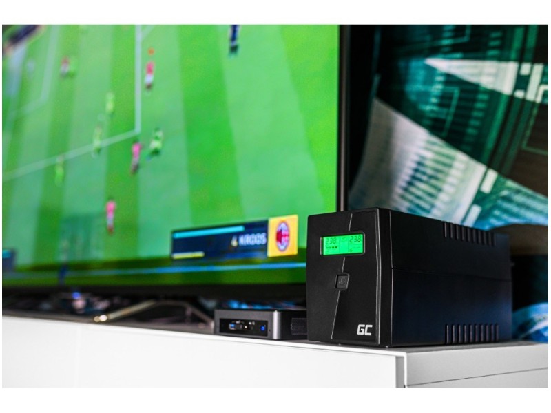 Green Cell UPS02 uninterruptible power supply (UPS) Line-Interactive 0.8 kVA 480 W 2 AC outlet(s) Green Cell UPS02 uninterruptible power supply (UPS) Line-Interactive 0.8 kVA 480 W 2 AC outlet(s) UPS02 – Green Cell Line Interactive UPS