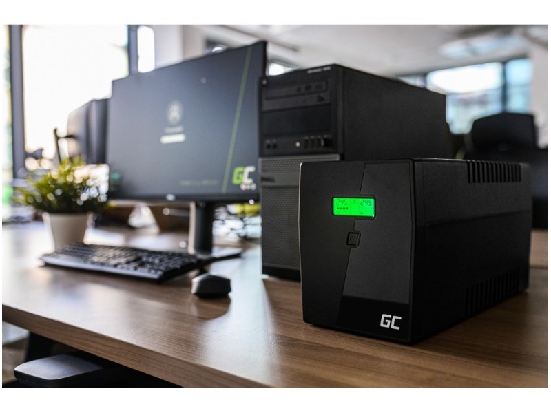 Green Cell UPS05 uninterruptible power supply (UPS) Line-Interactive 3 kVA 1200 W 5 AC outlet(s) UPS05 – Green Cell Line Interactive UPS