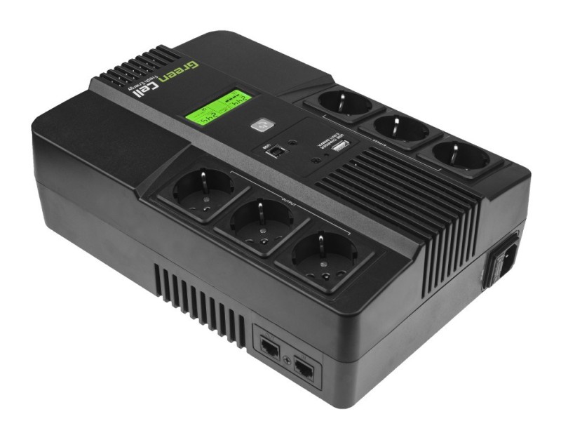 Green Cell UPS06 uninterruptible power supply (UPS) Line-Interactive 600 VA 360 W 6 AC outlet(s) UPS06 – Green Cell Line Interactive UPS