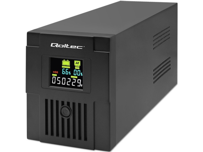 Qoltec 53770 uninterruptible power supply (UPS) Line-Interactive 1.5 kVA 900 W 2 AC outlet(s) 53770 – Qoltec Line Interactive UPS