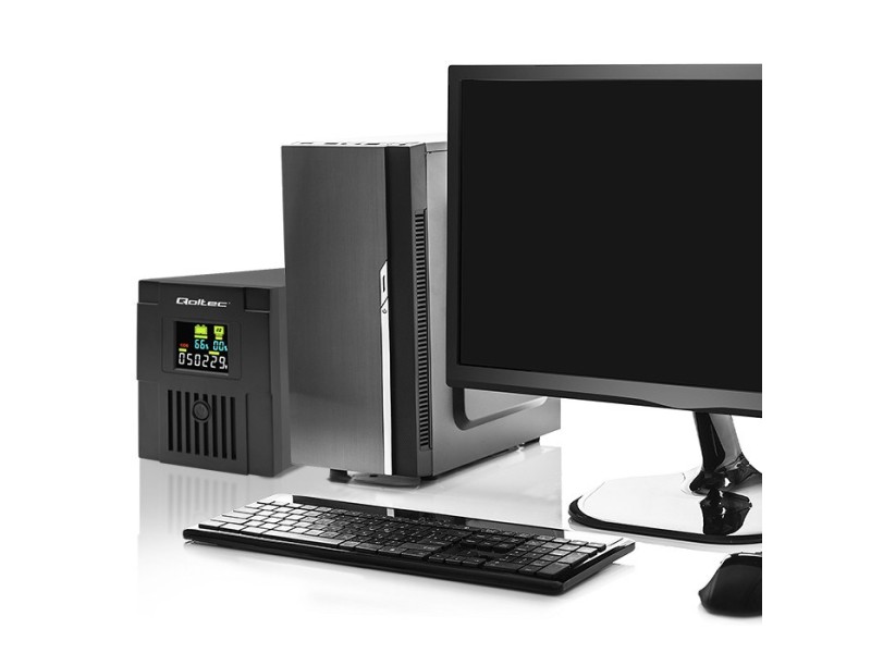 Qoltec 53770 uninterruptible power supply (UPS) Line-Interactive 1.5 kVA 900 W 2 AC outlet(s) 53770 – Qoltec Line Interactive UPS
