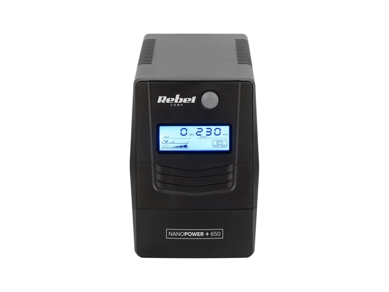 Rebel Nanopower Plus 1000 UPS | Off-line | Sinusoida| 1000VA | 600W  | LCD | USB RB-4025 – Rebel Line Interactive UPS