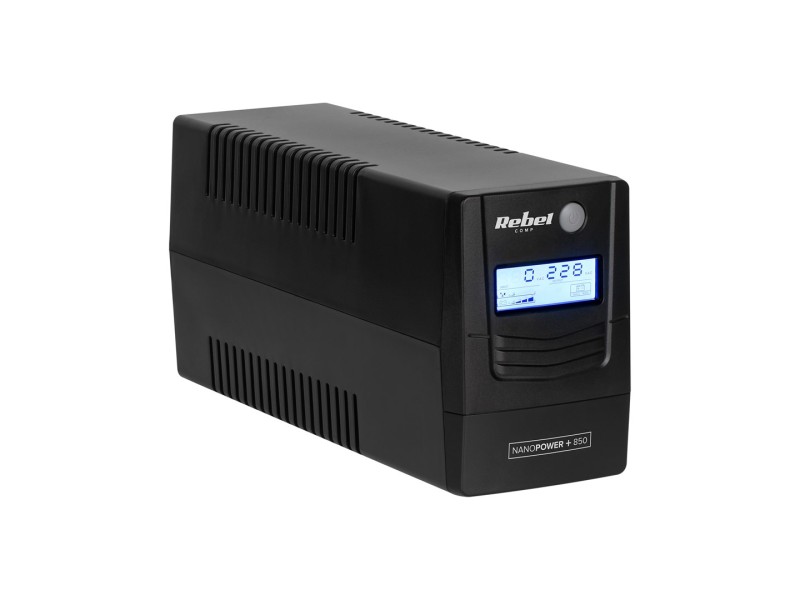 Rebel Nanopower Plus 850 UPS | Off-line | Sinusoida| 850VA | 480W  | LCD | USB RB-4024 – Rebel Line Interactive UPS