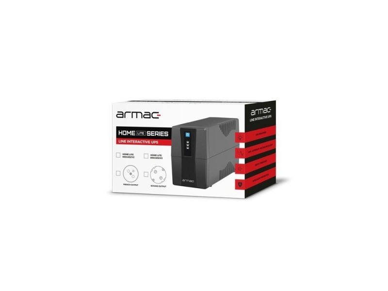 UPS ARMAC HOME LITE LINE-INT 2X230V EN HL650E/LEDV2 HL/650E/LED/V2 – Armac Line Interactive UPS