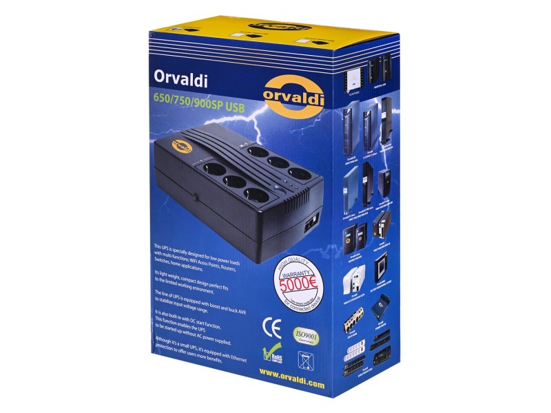UPS ORVALDI 900SP USB LINE-INTERACTIVE 1090SP – Orvaldi Line Interactive UPS