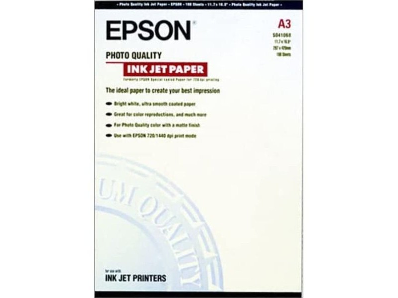 Хартия за Печат Epson C13S041068 Бял A3